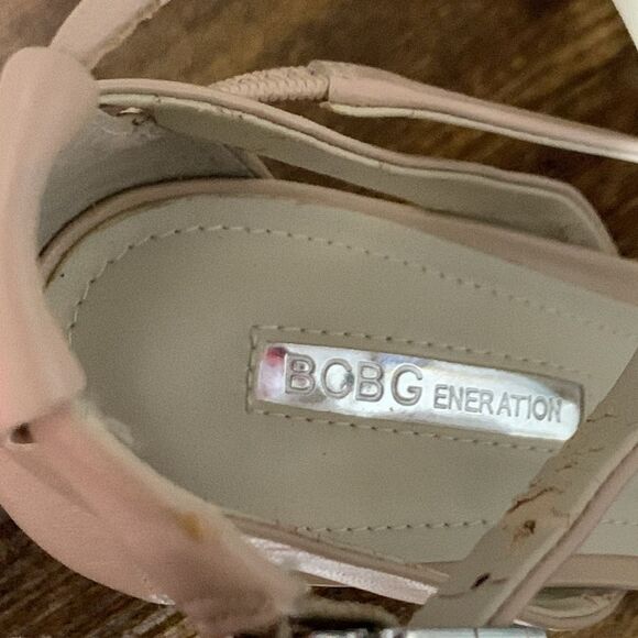 BCBGeneration Nude Strappy Heels Size 7.5 - Picture 3 of 9